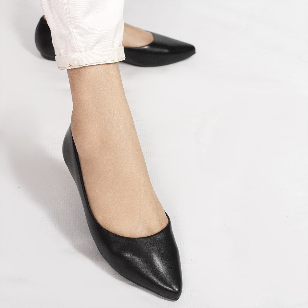 Sapatilha Zatta Flat Bico Fino Noely Preta Preto 4