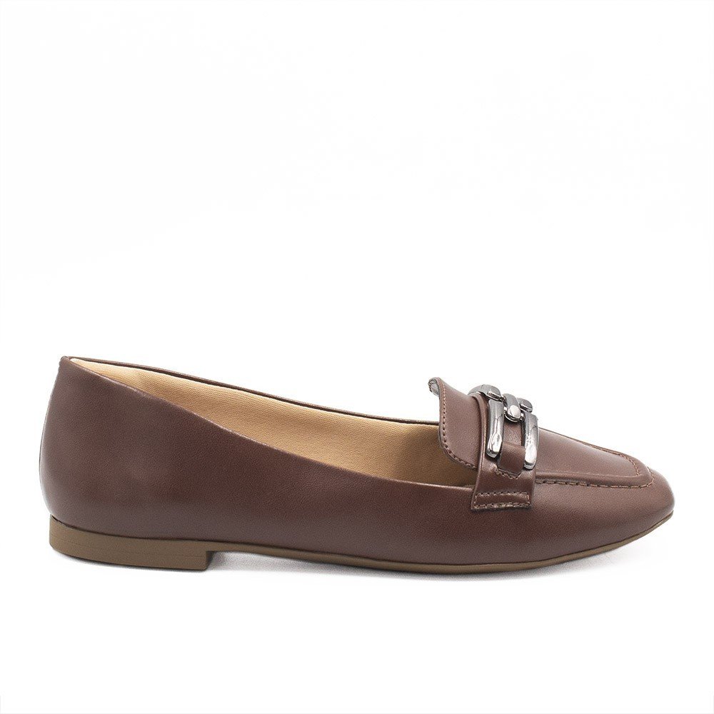 Mocassim Zatta Detalhe de Fivela Sirley Marrom