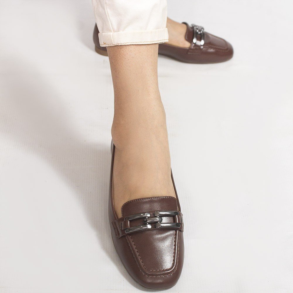 Mocassim Zatta Detalhe de Fivela Sirley Marrom Marrom 3