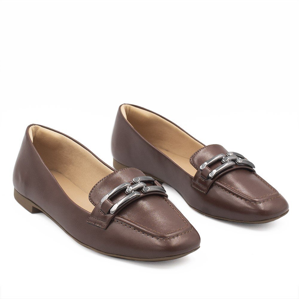 Mocassim Zatta Detalhe de Fivela Sirley Marrom Marrom 4