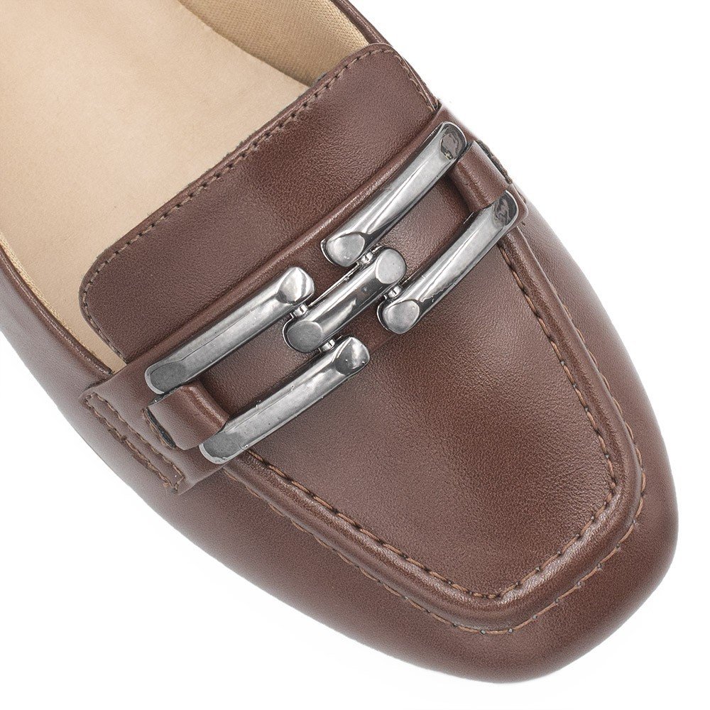 Mocassim Zatta Detalhe de Fivela Sirley Marrom Marrom 5
