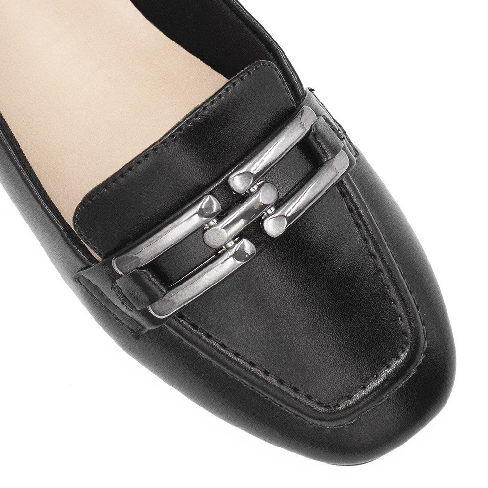 Mocassim Zatta Detalhe de Fivela Sirley Preto Preto 5