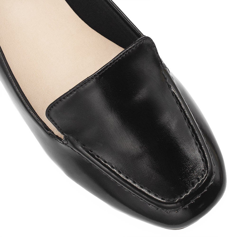 Mocassim Zatta Liso Bico Quadrado Silvana Preto Preto 4