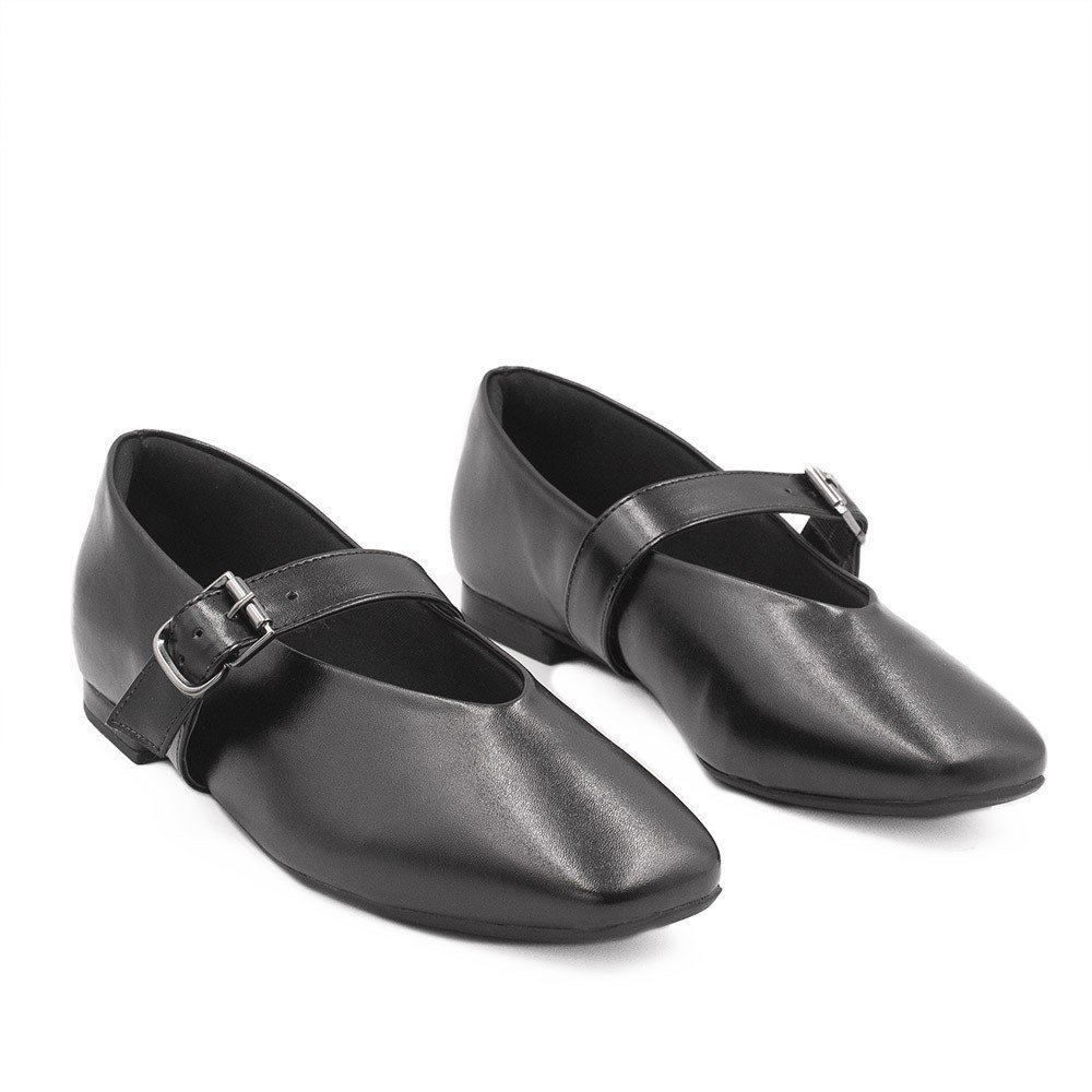 Sapatilha Zatta Bico Quadrado Marcelina Preta Preto 4