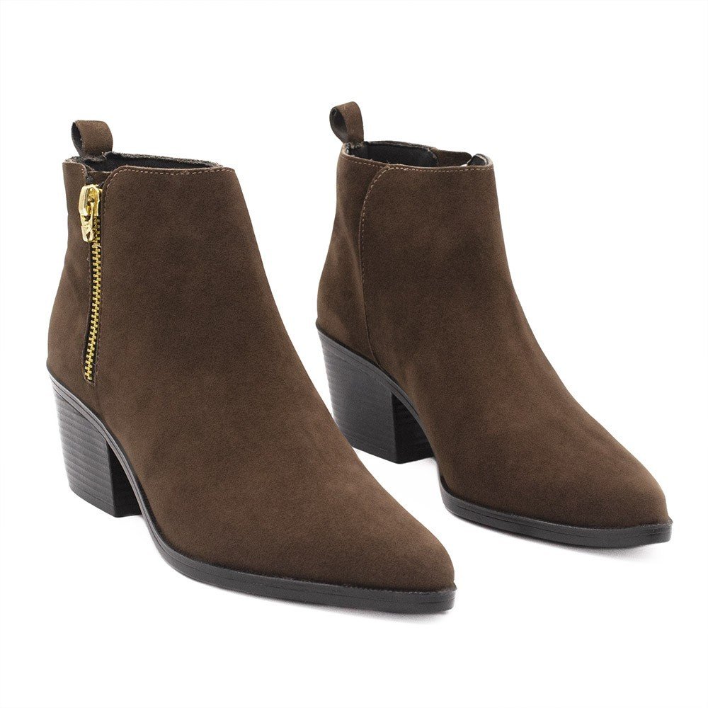 Bota Zatta Bico Fino Cano Curto Country Hilda Marrom Marrom 3