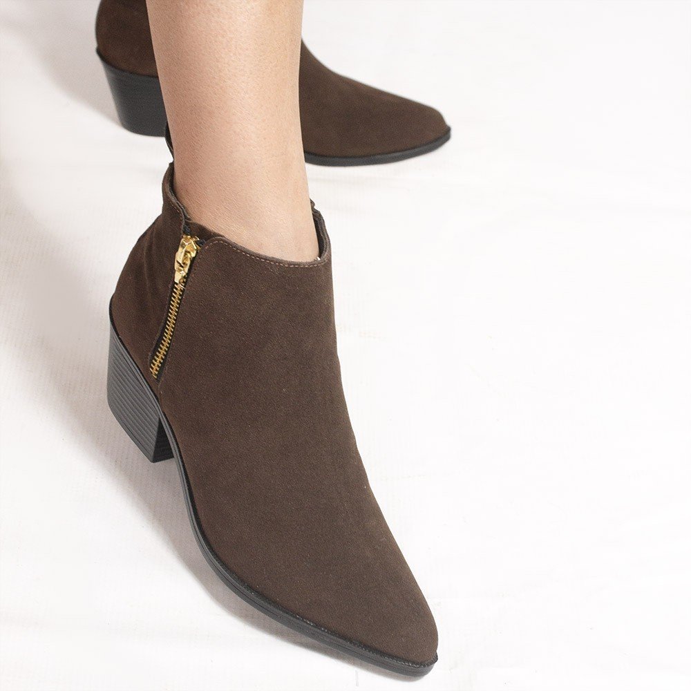 Bota Zatta Bico Fino Cano Curto Country Hilda Marrom Marrom 4