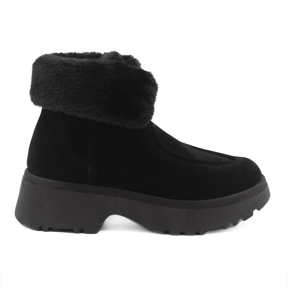 Bota Zatta Coturno Pelúcia Cadarço Hadassa Preta