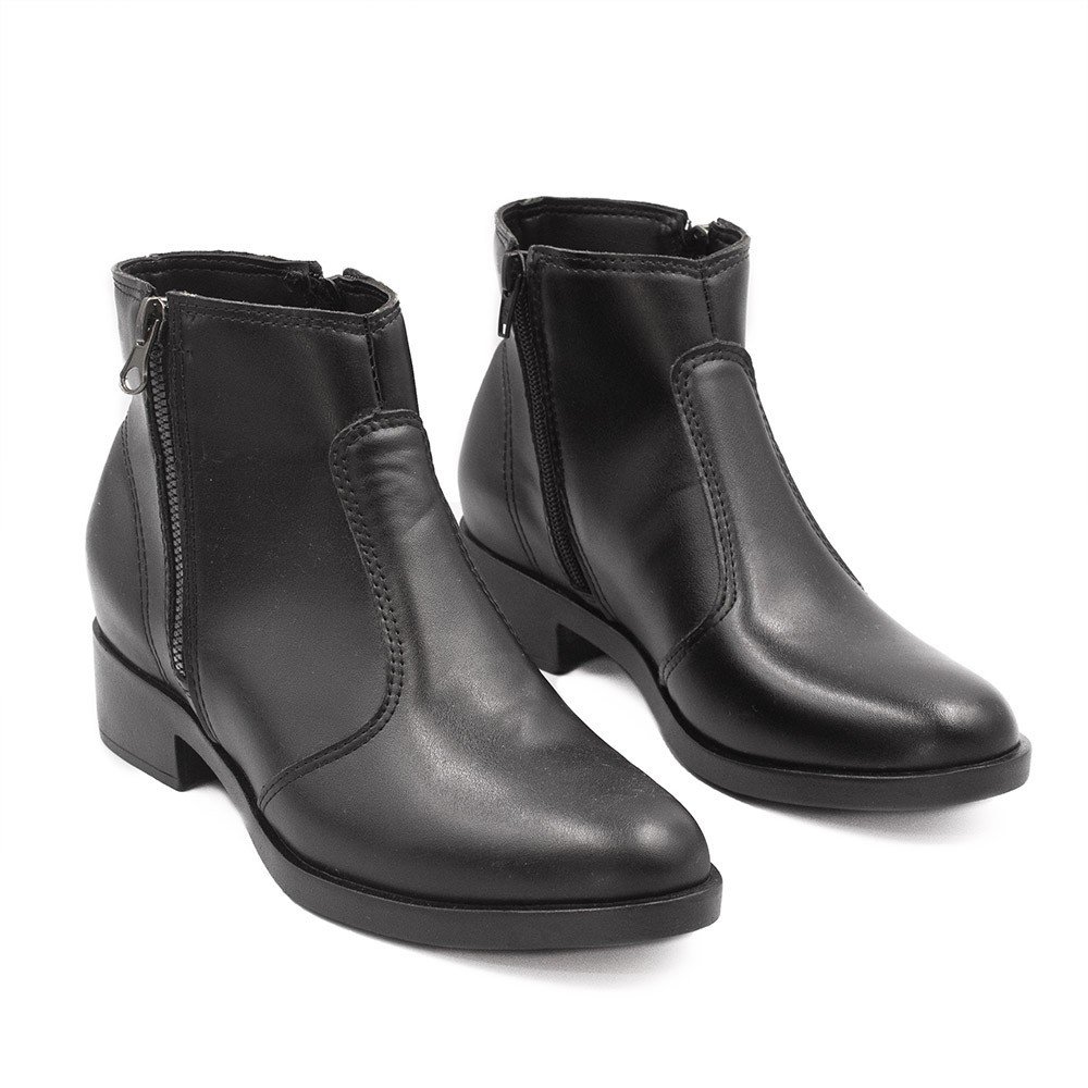 Bota Zatta Coturno Ziper Gal Preta Preto 4