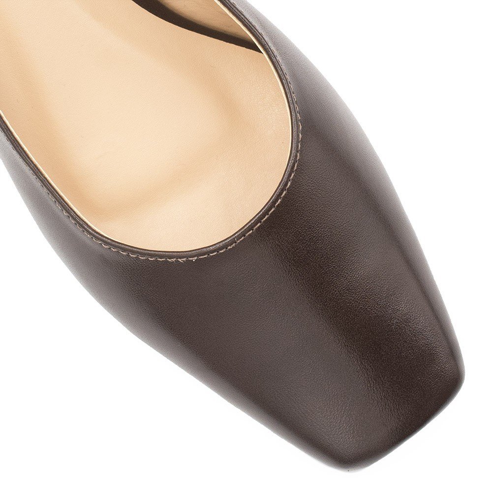 Sapato Zatta  Retrô  Bico Quadrado Ingrid Marrom Marrom 3