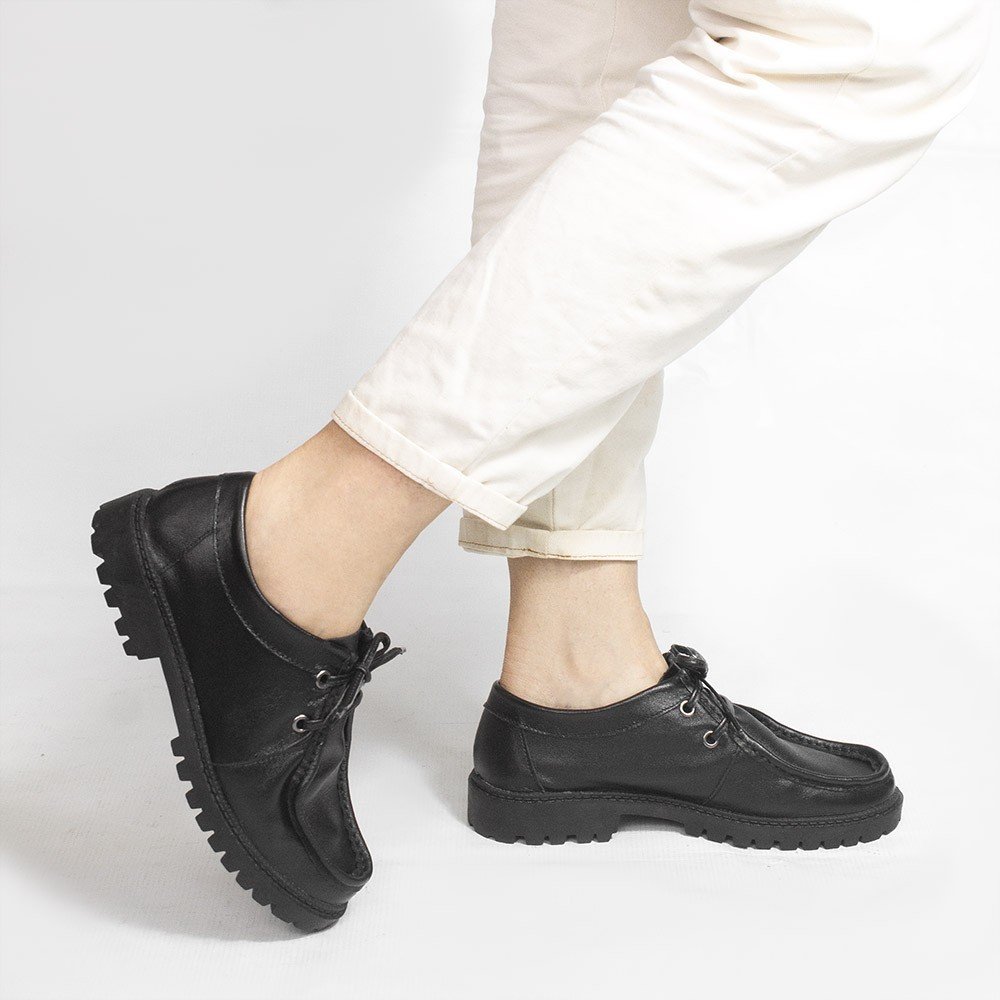 Sapato Oxford Zatta em Couro Camile Preto Preto 2