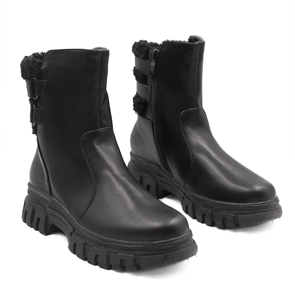 Bota Zatta Coturno Solado Tratorado Sophie Preta Preto 3