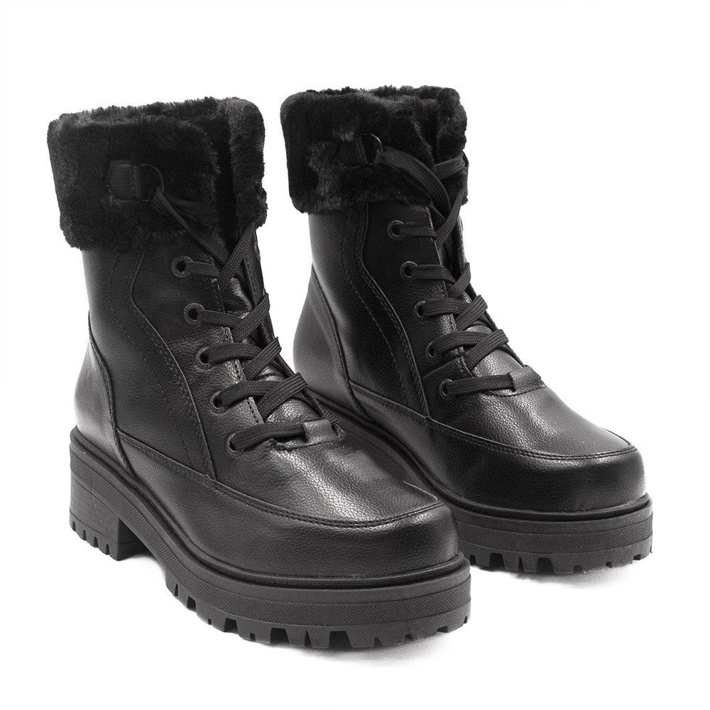 Coturno Zatta Tratorado Pelucia Margot Preto Preto 3