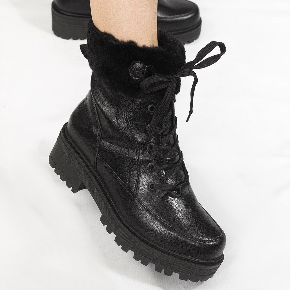 Coturno Zatta Tratorado Pelucia Margot Preto Preto 4