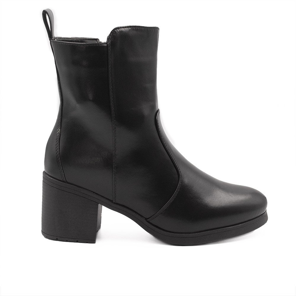 Bota Zatta Salto Bloco Lisa Fabiana Preta