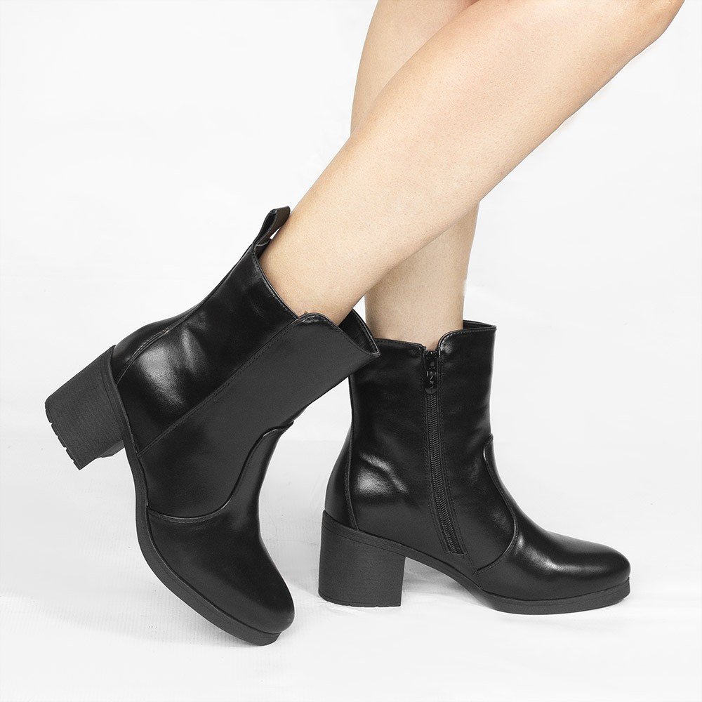 Bota Zatta Salto Bloco Lisa Fabiana Preta Preto 2