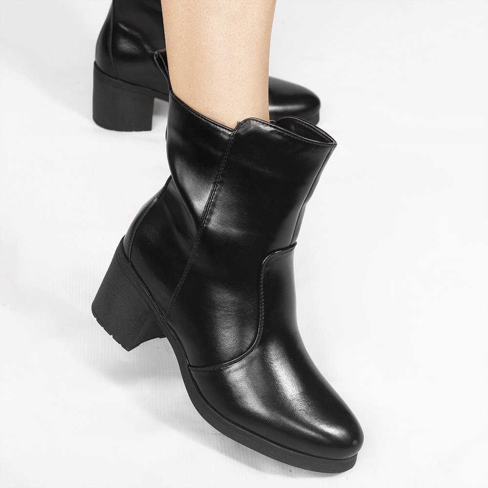 Bota Zatta Salto Bloco Lisa Fabiana Preta Preto 3