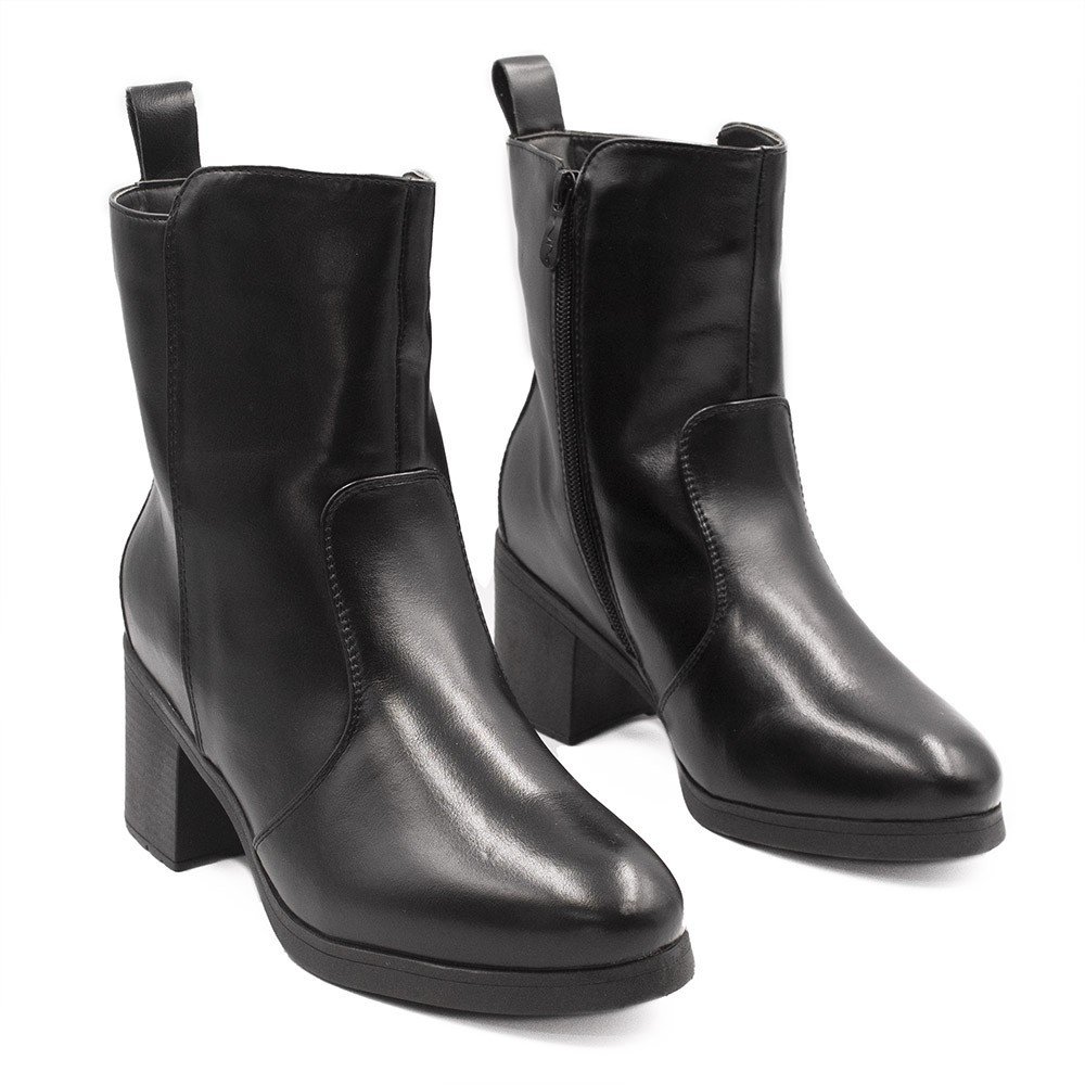 Bota Zatta Salto Bloco Lisa Fabiana Preta Preto 4