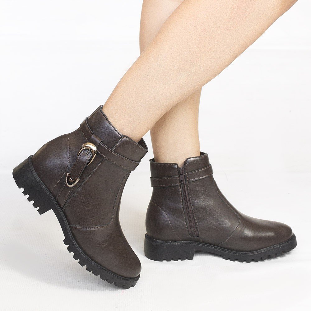 Bota  Montaria Zatta Fivela Astrid  Cafe Marrom 2