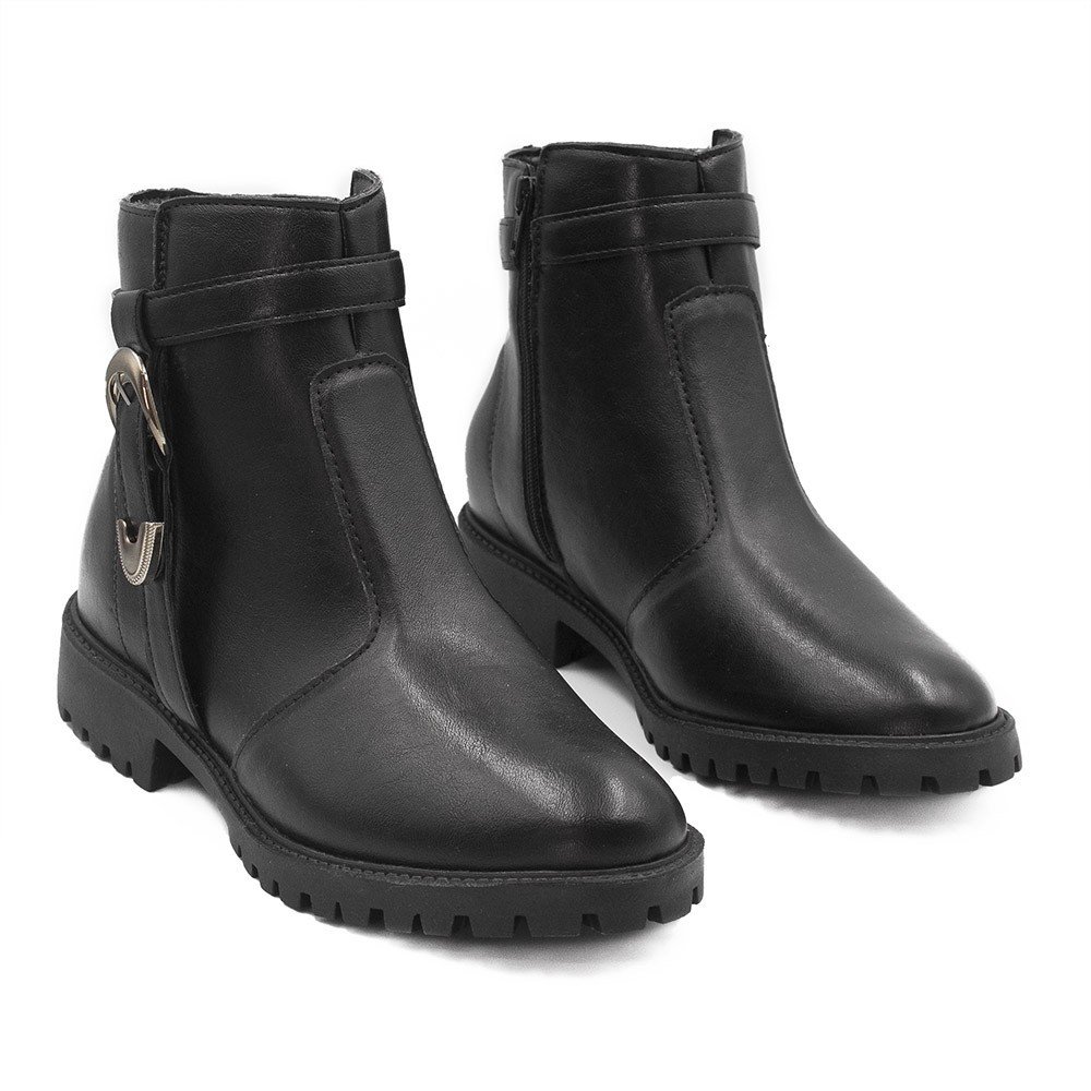 Bota  Montaria Zatta Fivela Astrid Preta Preto 5