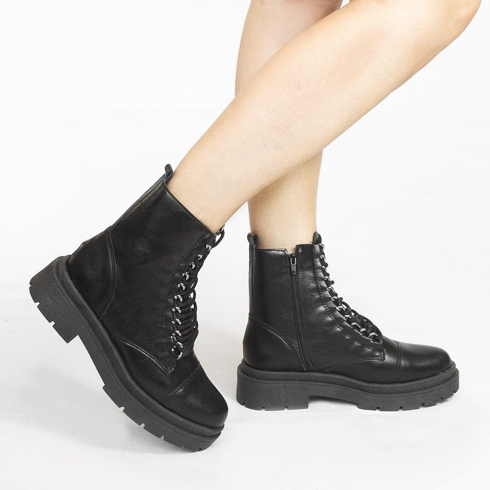 Bota Coturno Zatta Corrente  Anabele Preta Preto 2