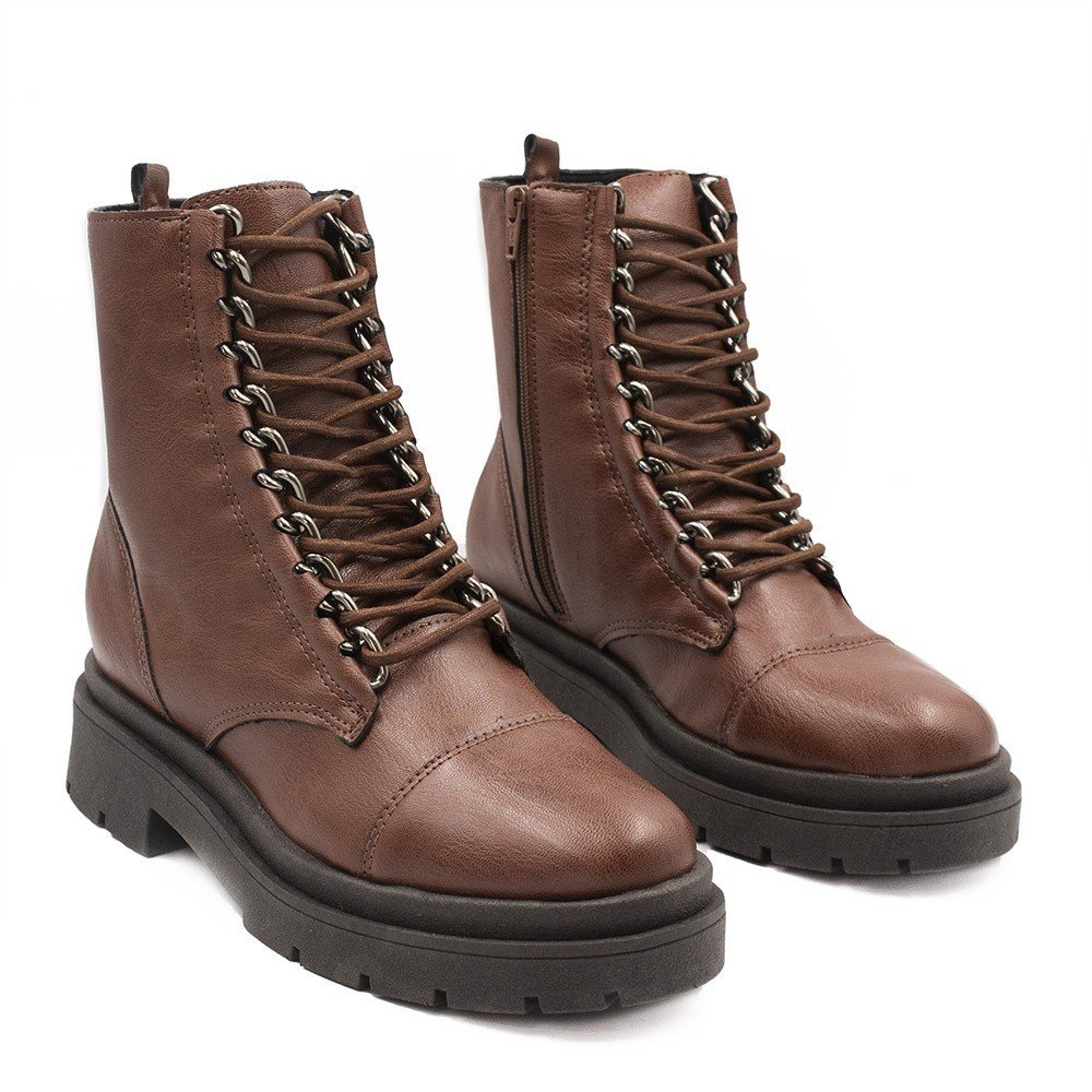 Bota Coturno Zatta Corrente  Anabele Marrom Marrom 4