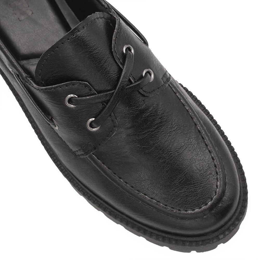 Mocassim Zatta Tratorado Edite Preto Preto 3