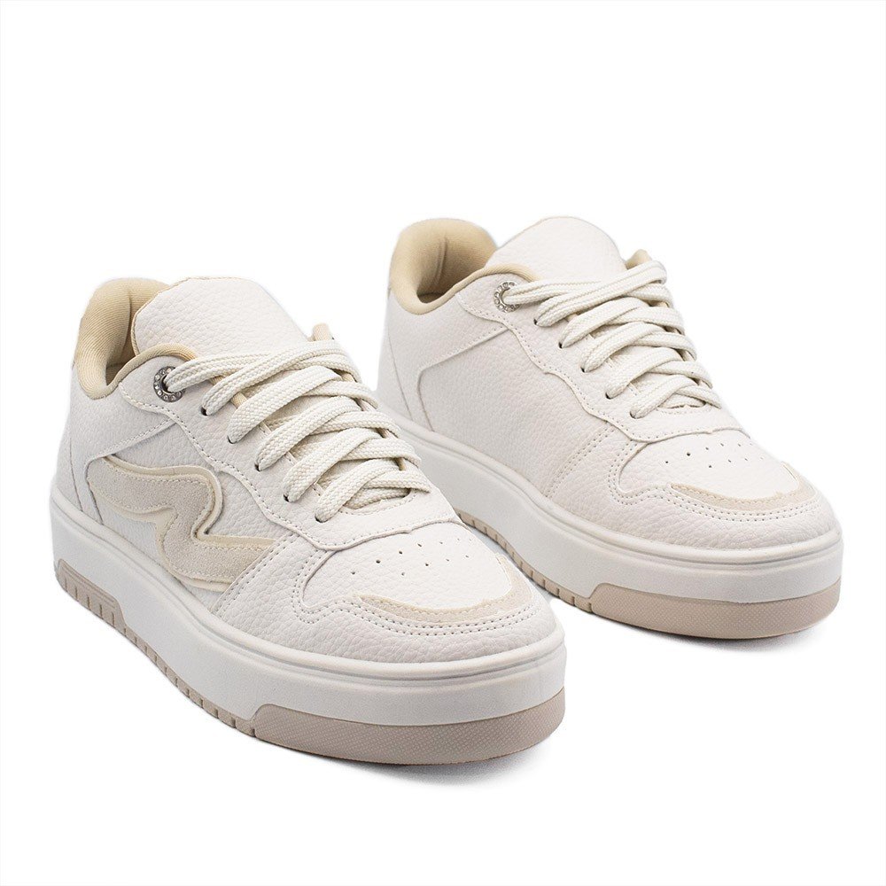 Tênis Zatta Sola Alta Casual Charlene Off White Branco 3