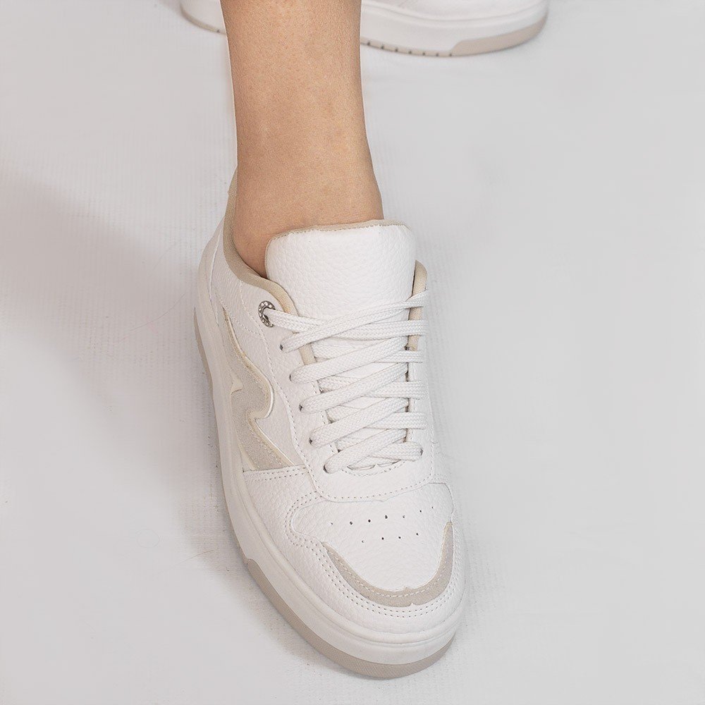 Tênis Zatta Sola Alta Casual Charlene Off White Branco 4