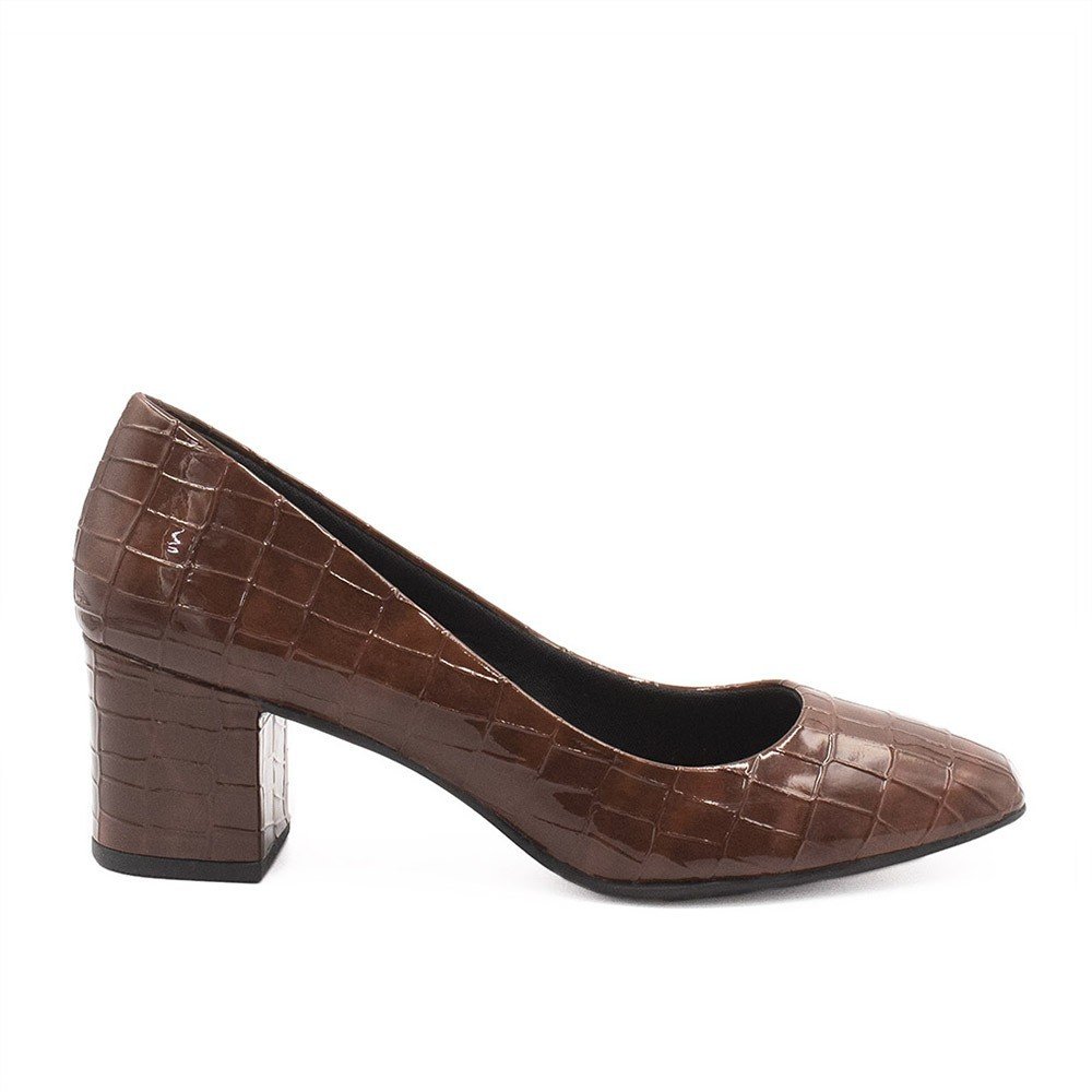 Sapato Retrô Zatta Bico Quadrado Heidi Marrom Marrom 2