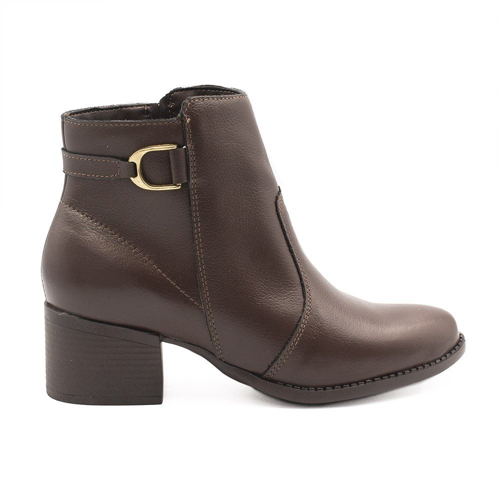 Bota Zatta Salto Bloco Thamy Marrom