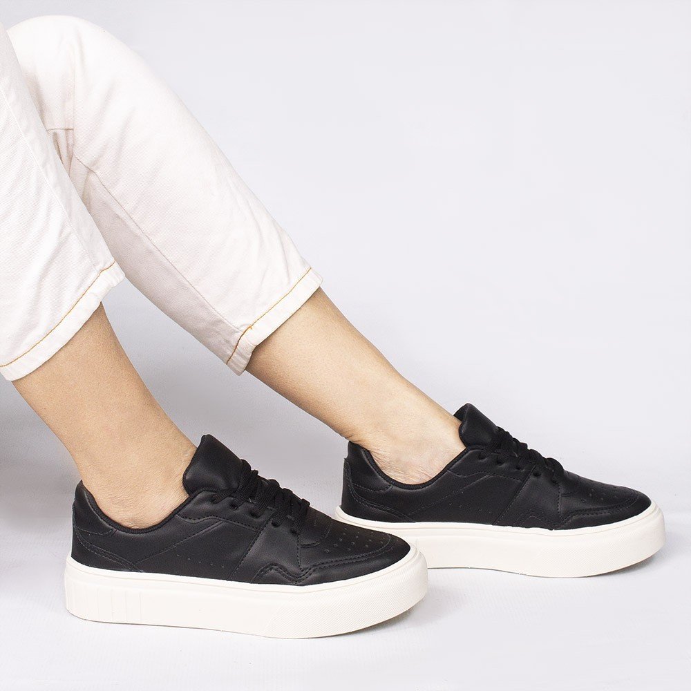 Tênis Casual Zatta Flatform  Kimberly Preto Preto 2