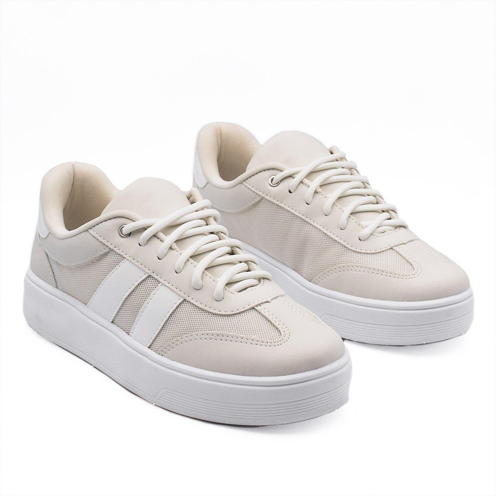 Tênis Zatta Casual Cadarço Charlote Branco Branco 3
