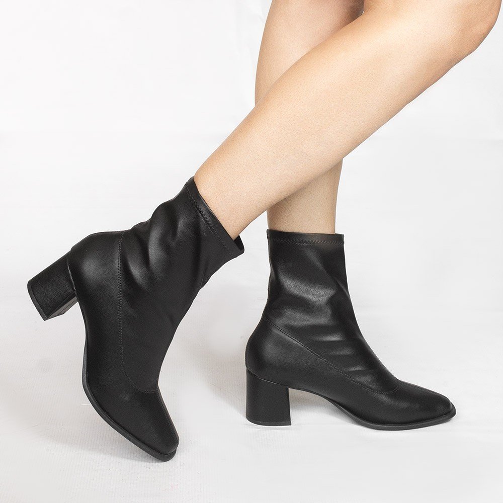 Bota Zatta Strech salto Bloco Luna Preta Preto 2