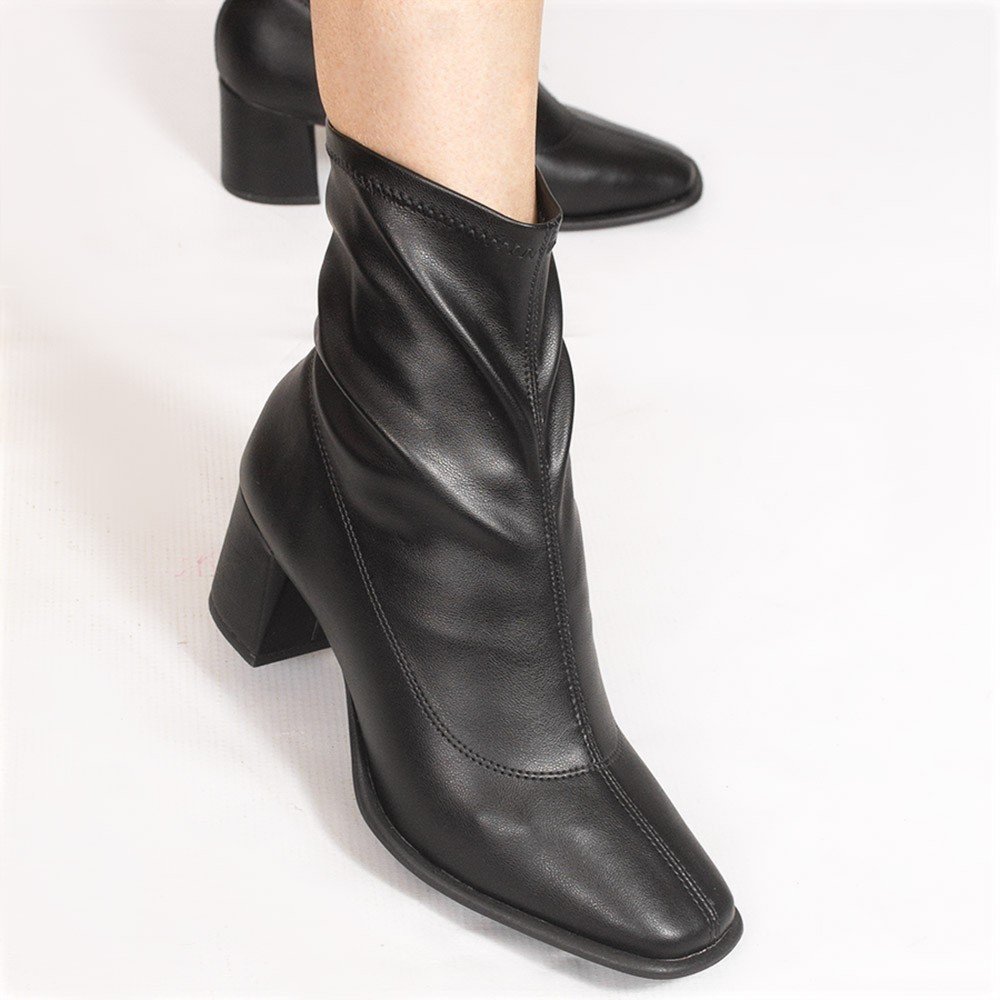 Bota Zatta Strech salto Bloco Luna Preta Preto 4
