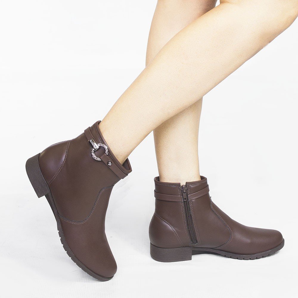 Bota Zatta Montaria Fivela Lateral Mia Marrom Marrom 2