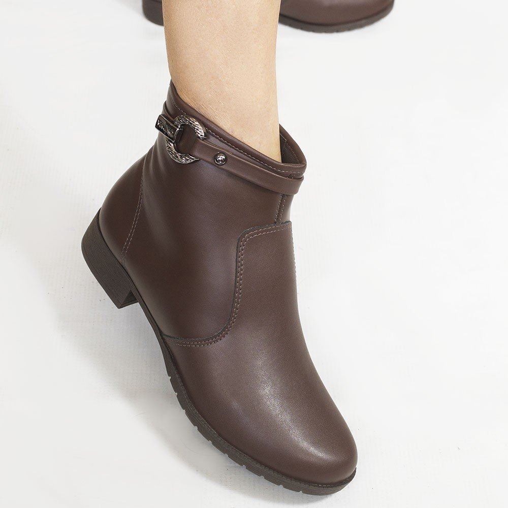 Bota Zatta Montaria Fivela Lateral Mia Marrom Marrom 4