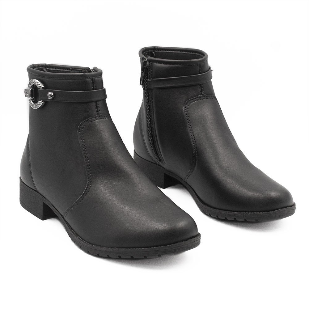 Bota Zatta Montaria Fivela Lateral Mia Preta Preto 3