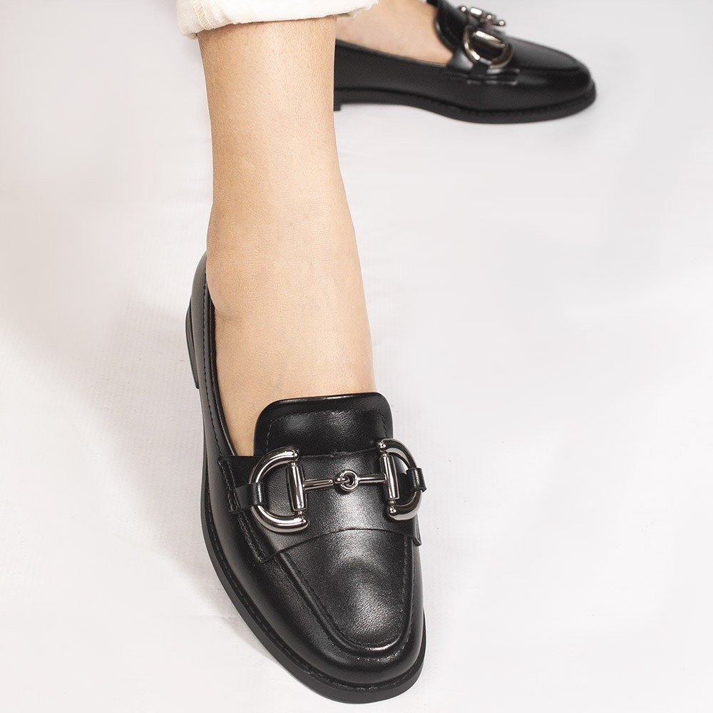 Mocassim Zatta Fivela Morgana Preto Preto 4