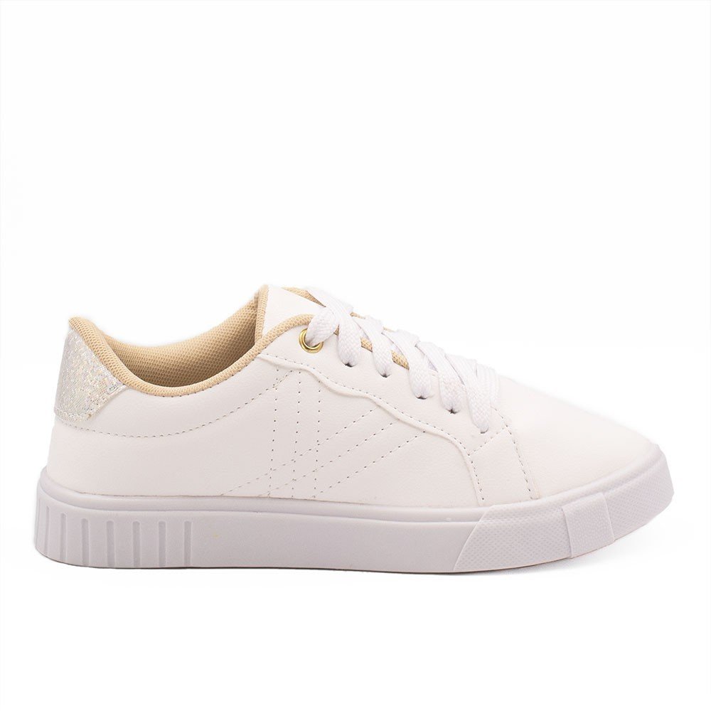 Tênis Zatta Casual Costuras Cinthia Branco
