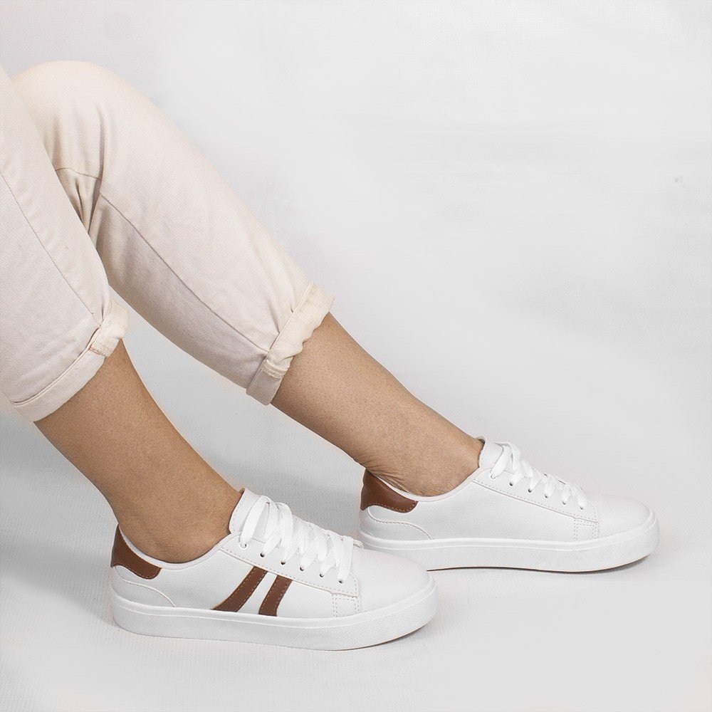 Tênis Zatta Casual Básico Eloah Branco Branco 2