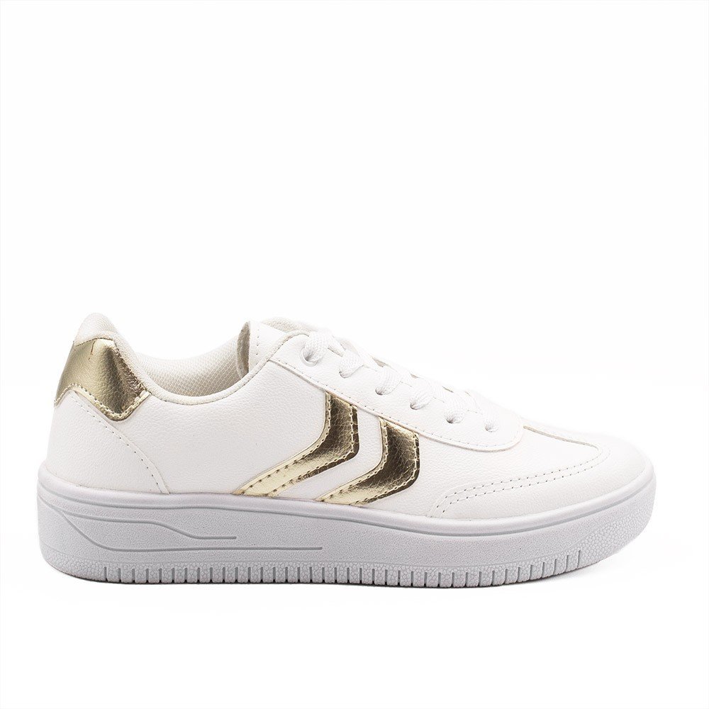 Tênis Zatta Casual  Listras Laterais Kalime Branco