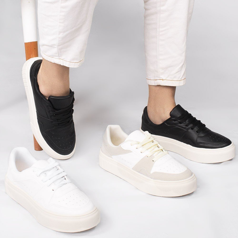 Tênis Casual Zatta Flatform  Kimberly Off White Off White 5