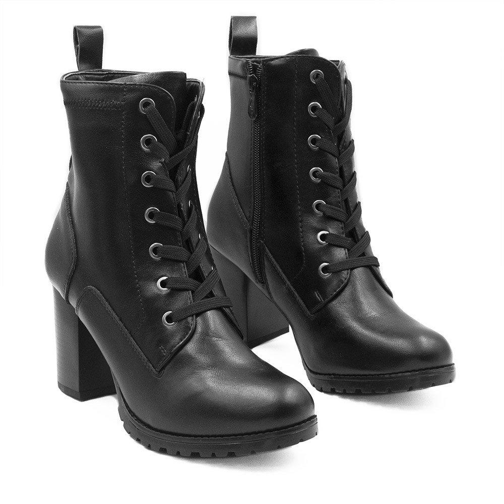 Bota Zatta Coturno Salto Bloco Eunice Preta Preto 3