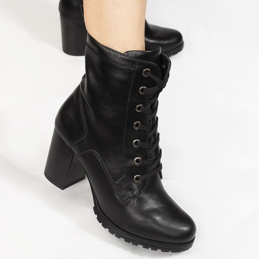 Bota Zatta Coturno Salto Bloco Eunice Preta Preto 4