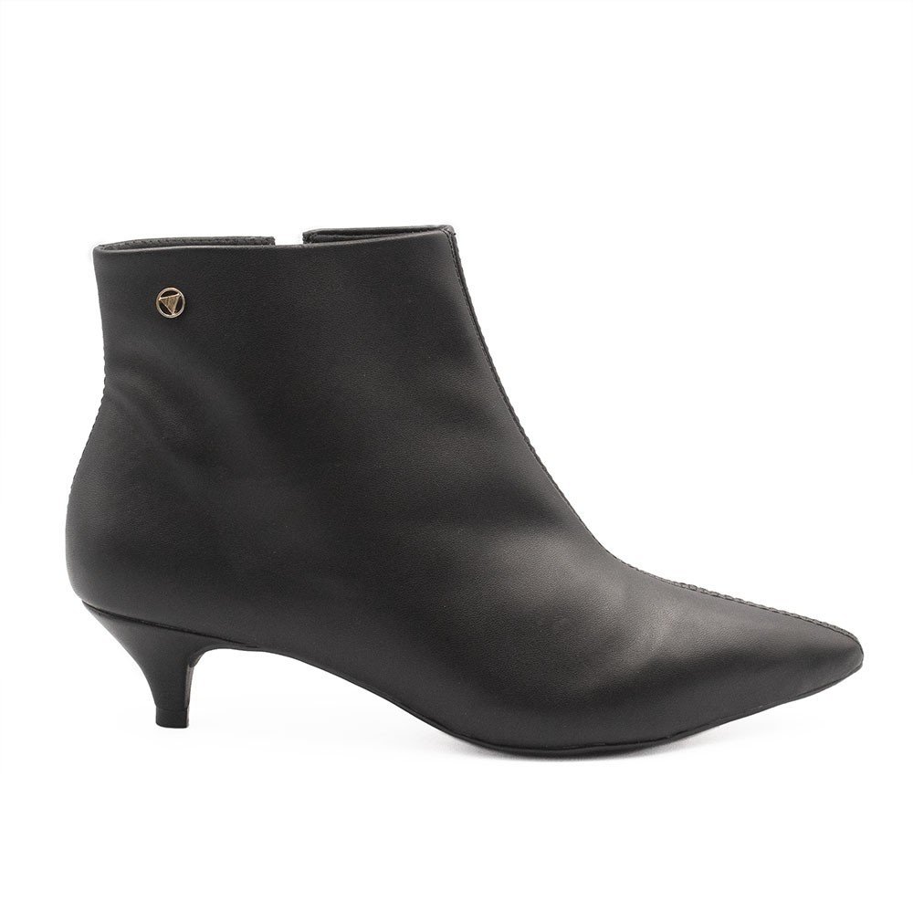 Bota Zatta Cano Curto Bico Fino Marlene Preta