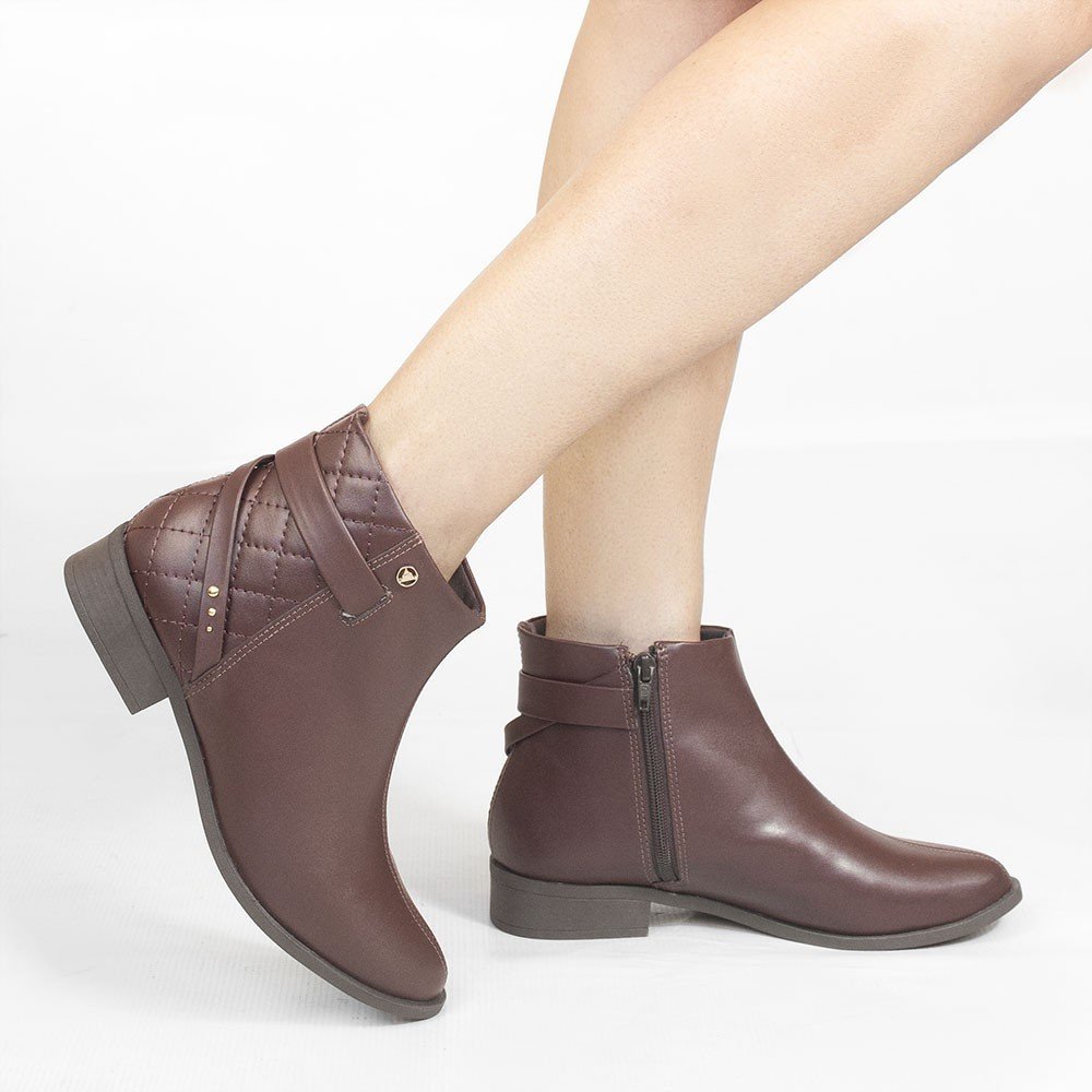 Bota Zatta Montaria Matelassê Marilda Marrom Marrom 2