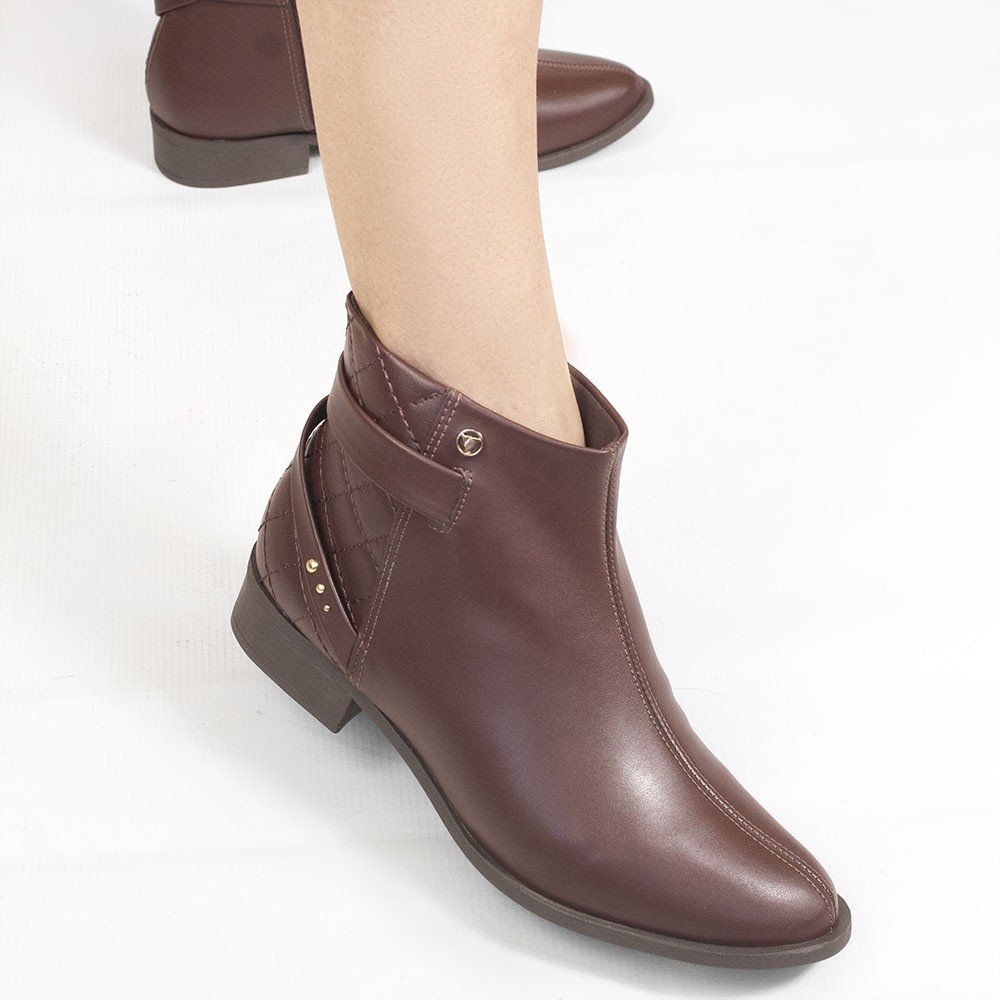 Bota Zatta Montaria Matelassê Marilda Marrom Marrom 5
