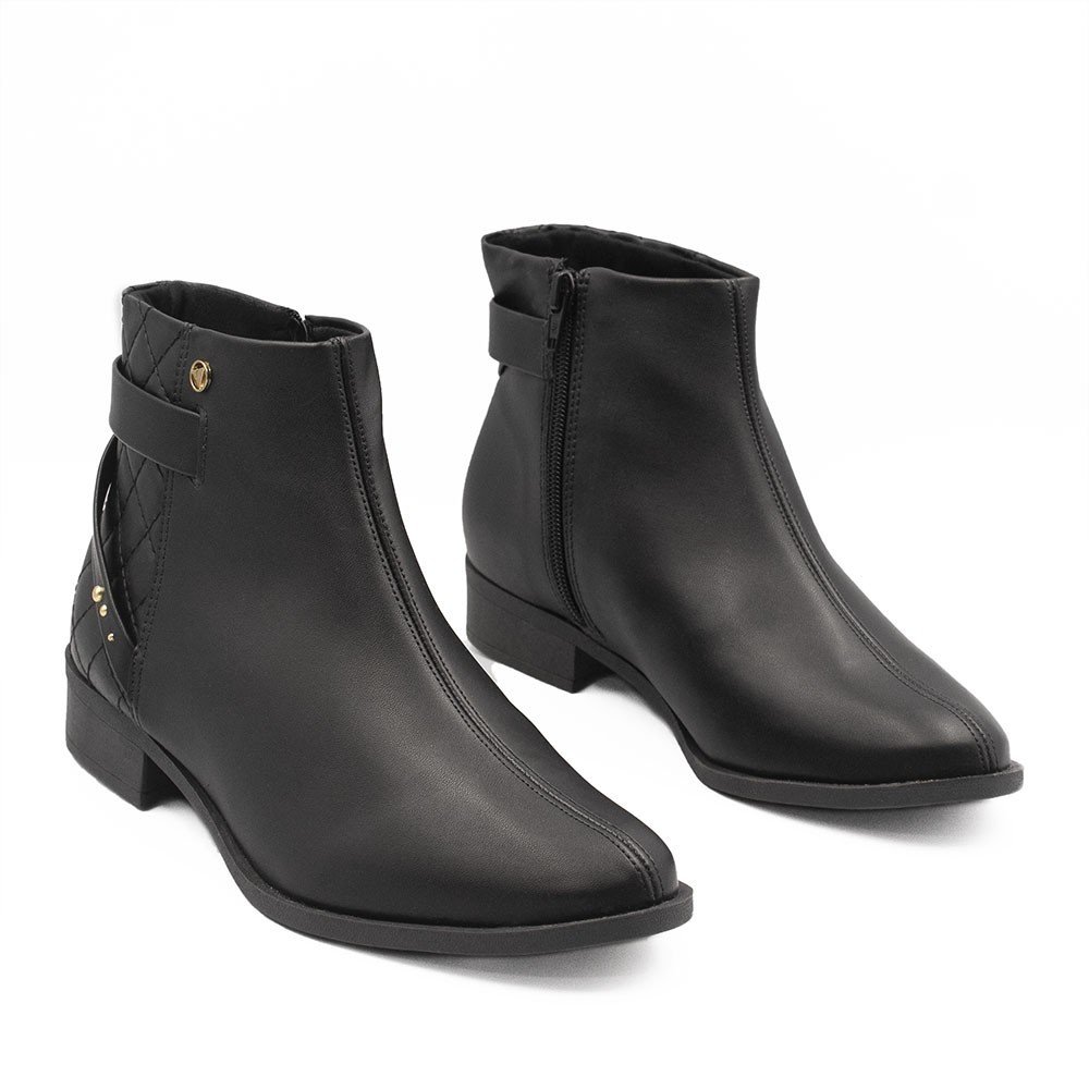 Bota Zatta Montaria Matelassê Marilda Preta Preto 3
