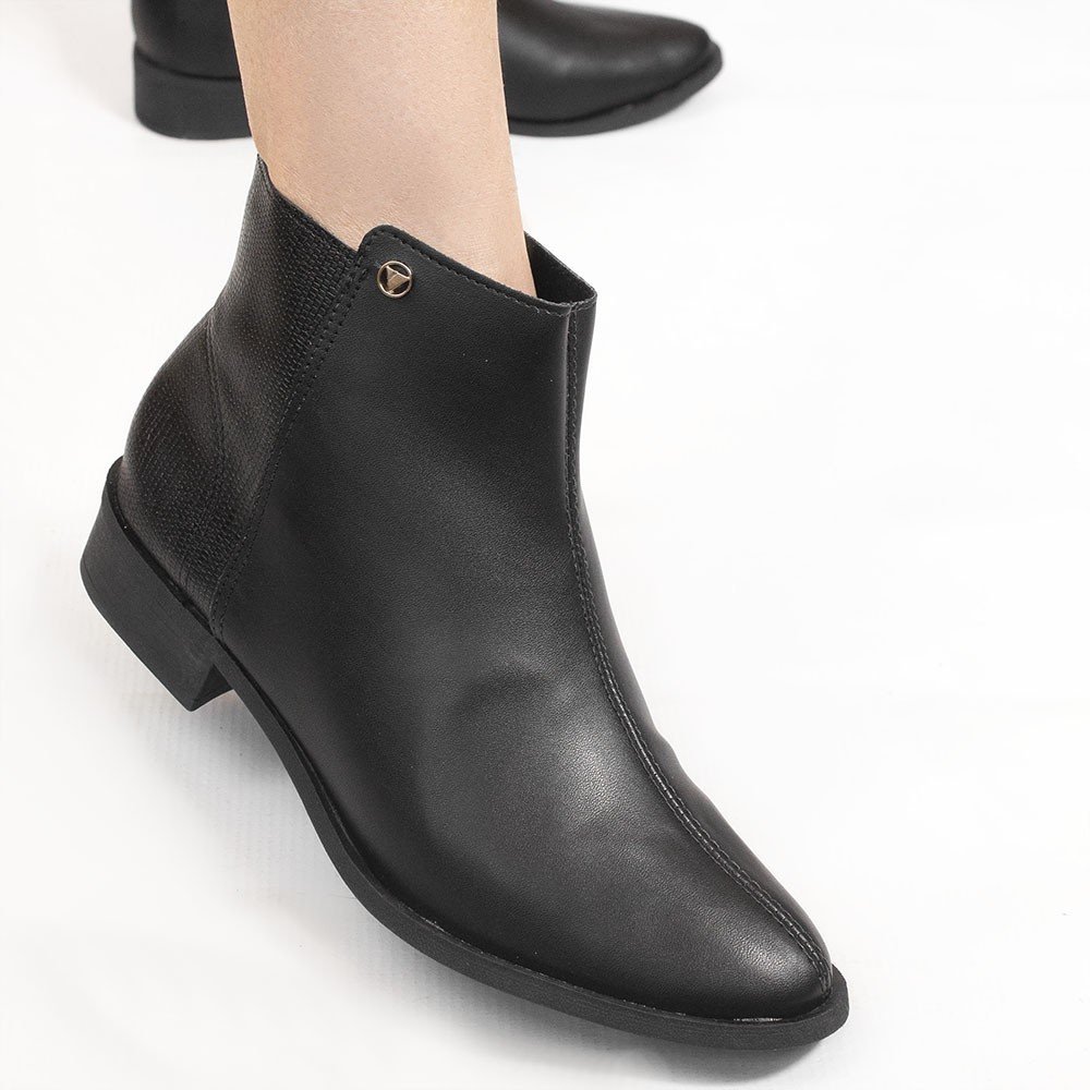 Bota Zatta Montaria Lizard Cano Curto Marilia Preto Preto 4