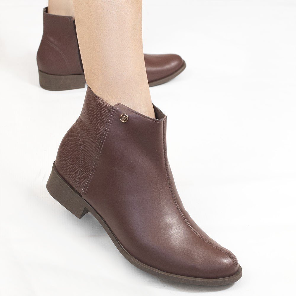 Bota Zatta Montaria Lizard Cano Curto Marilia Marrom Marrom 4